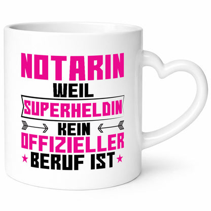 Superheldin Notarin | Juristin Geschenk Humor Geschenkidee lustiger Spruch Tasse