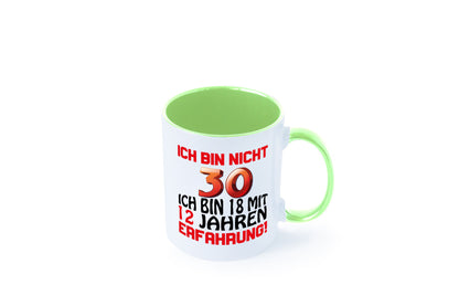 Ich bin nicht 30. lustiger Spruch Geschenk Humor Geschenkidee Tasse