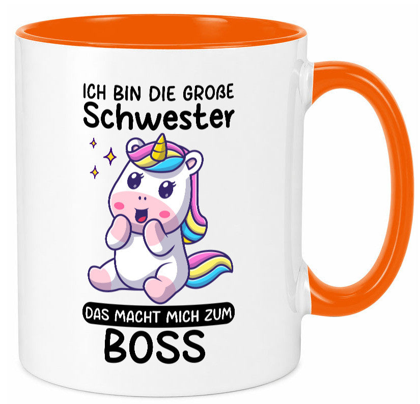 Große schwester macht mich zum Boss | Einhorn Geschwister lustiger Spruch