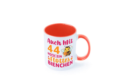 44. Geburtstag | Flottes Bienchen 44 Jahre Geschenkidee Humor Tasse