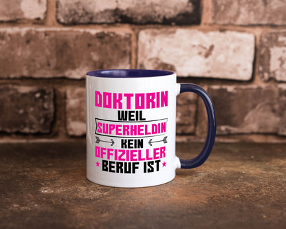 Superheldin Doktorin | Doktorand Doktortitel Geschenkidee Humor Tasse