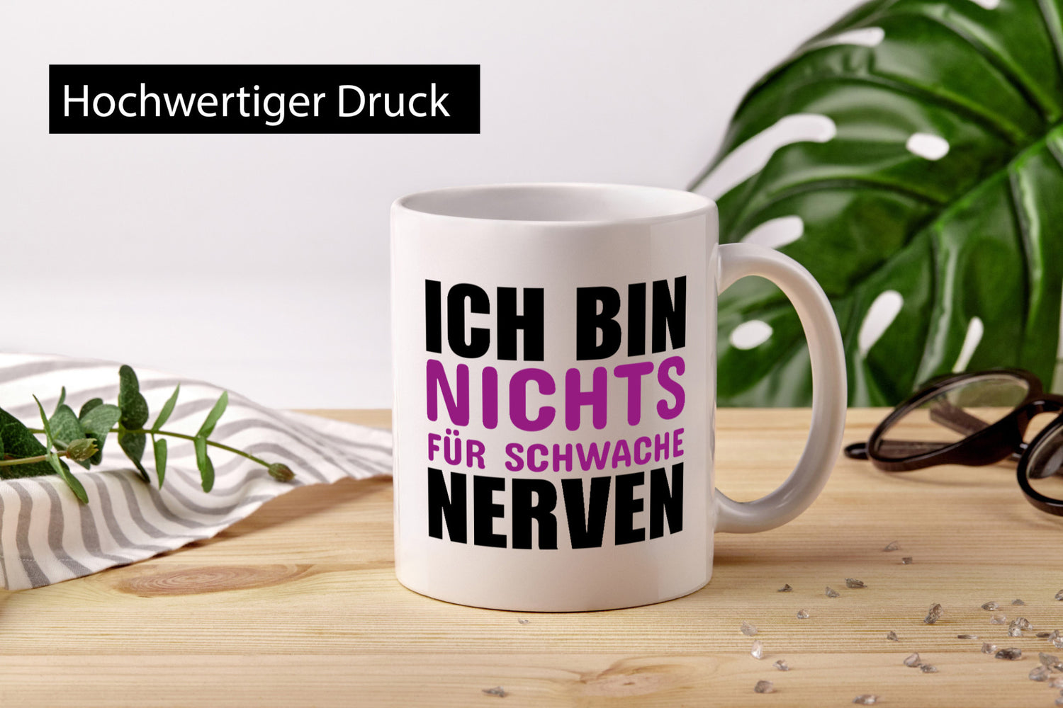 Schwache nerven lustiger Spruch Geschenk Humor Geschenkidee Tasse
