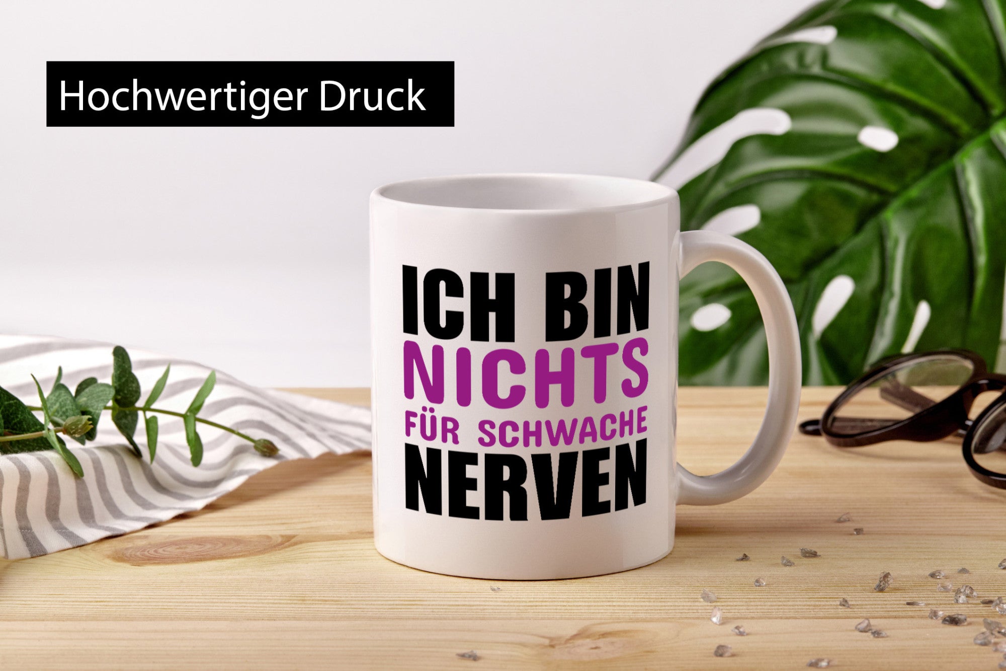 Schwache nerven lustiger Spruch Geschenk Humor Geschenkidee Tasse