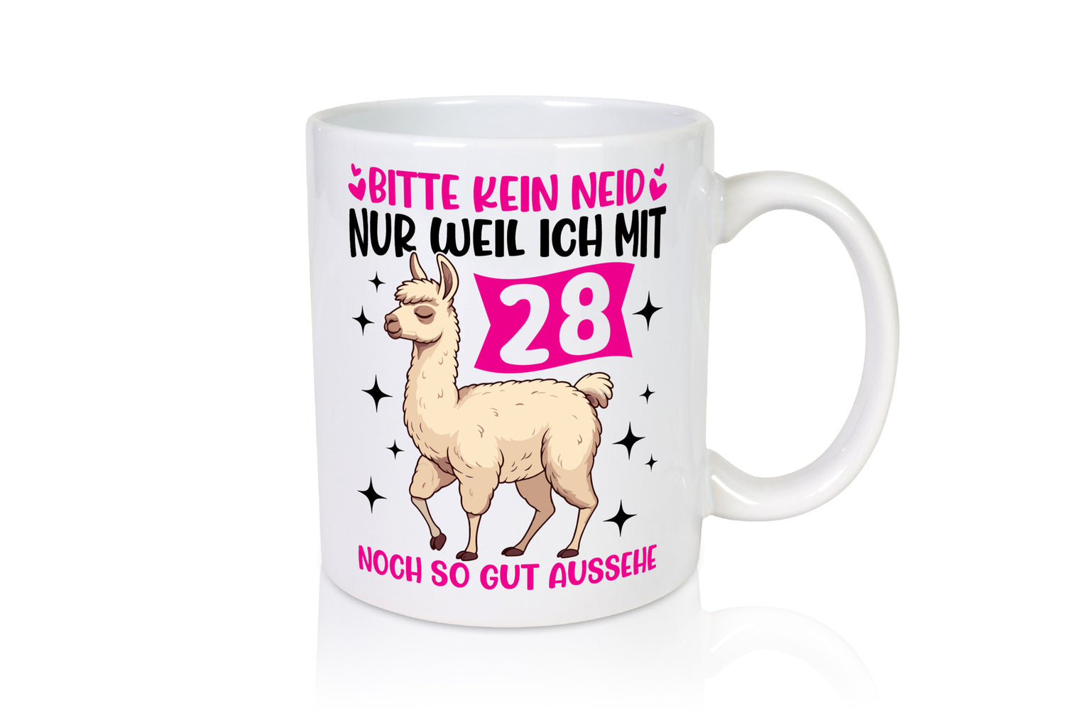 28. Geburtstag | 28 Jahre Lama gut aussehen Humor Geschenkidee Tasse