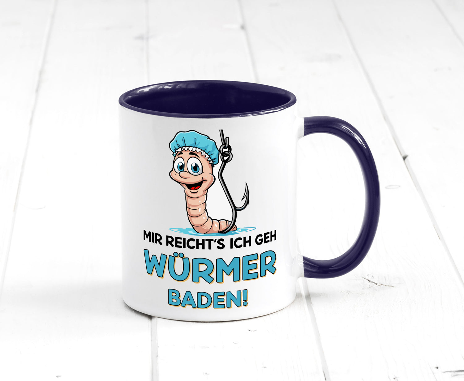 Mir reichts ich geh Würmer Baden | Angler Angeln Geschenk Humor Geschenkidee