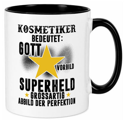 Bedeutung von Kosmetiker | Kosmetik Stylist Visagist Geschenkidee Humor Tasse