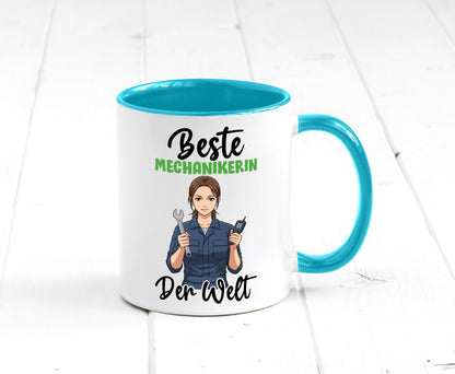 Beste Mechanikerin | KFZ v2 Humor Geschenkidee Tasse