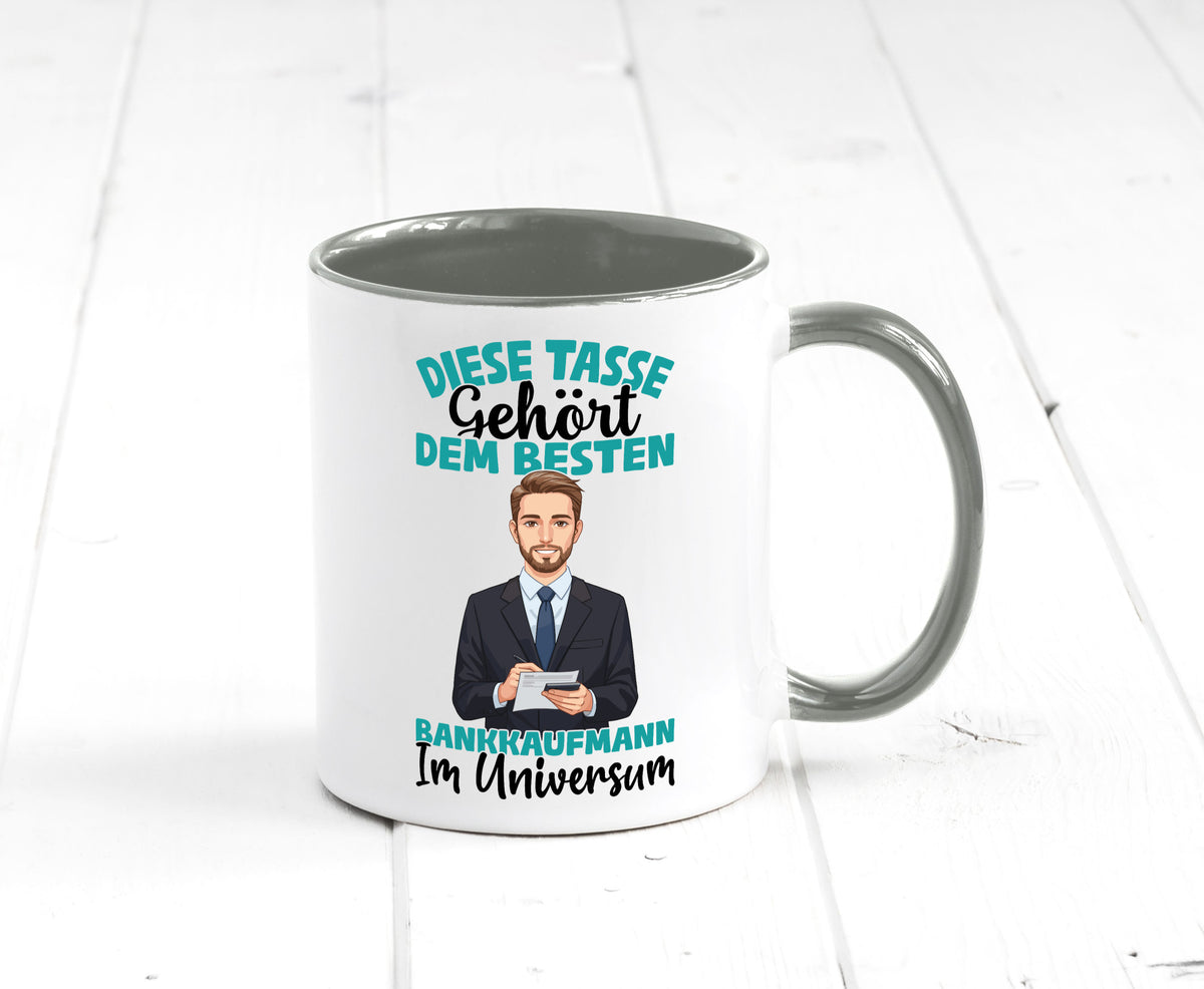 Im Universum: Bankkaufmann | Kaufmann Bank Kaufleute Geschenkidee Humor Tasse