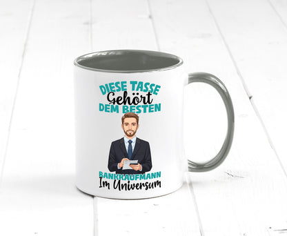 Im Universum: Bankkaufmann | Kaufmann Bank Kaufleute Geschenkidee Humor Tasse