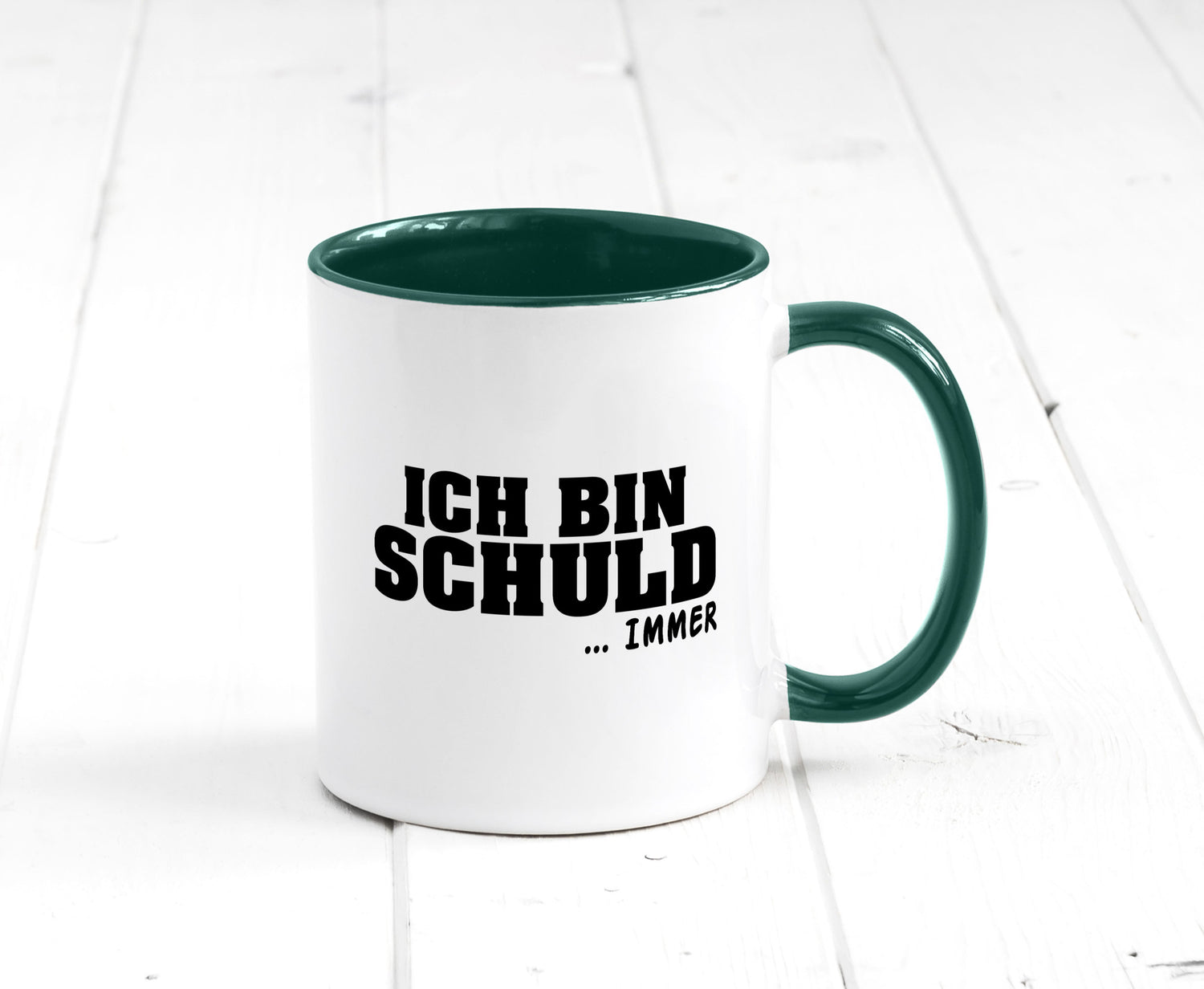 Ich bin Schuld | Schwarze Schaff lustig Humor Geschenkidee Geschenk Tasse