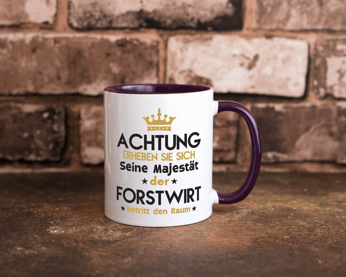 Seine Majestät Forstwirt | Waldarbeiter Humor Arbeit Kollegen Büro Geschenkidee Tasse