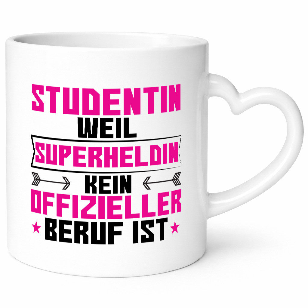 Superheldin Studentin | Uni Studium Universität Humor Geschenkidee Tasse