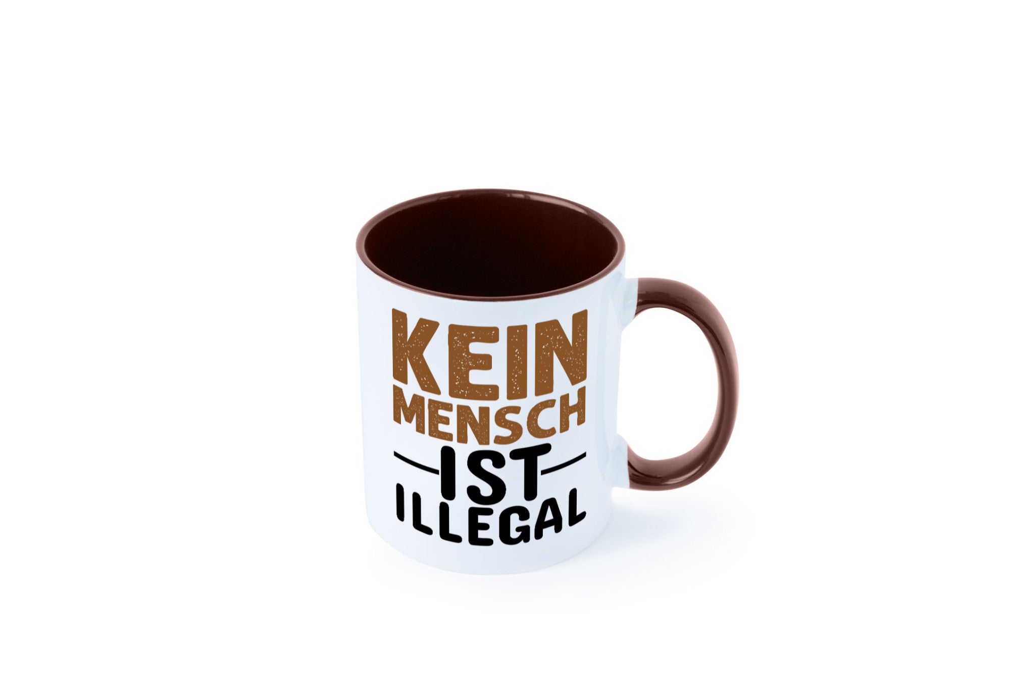 Kein Mensch ist illegal | Spruch Gleichberechtigung Humor Geschenkidee Tasse