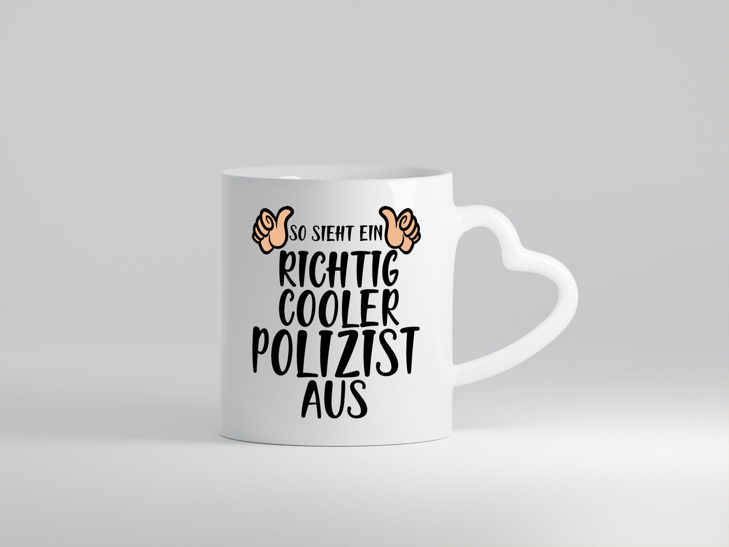 Richtig Cooler Polizist | Daumen hoch Polizei Revier Geschenk Humor