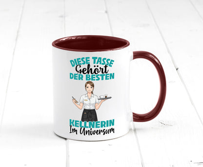 Im Universum: Kellnerin | Beruf kellnern Bedienung Geschenkidee Arbeit Kollegen