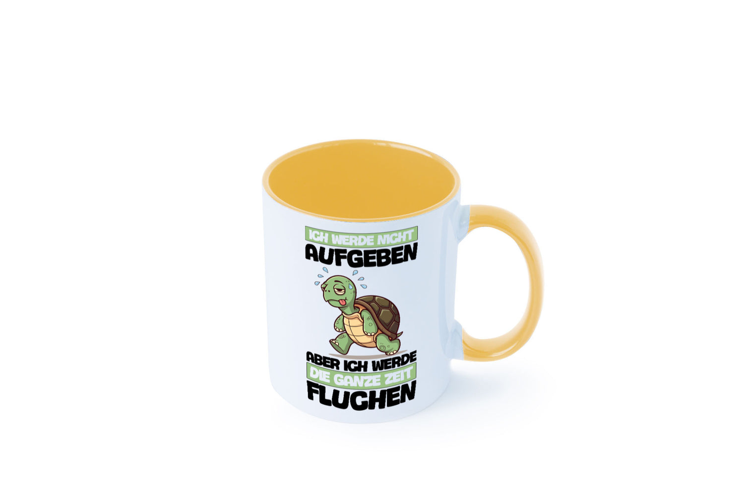 Ich geb nicht auf werde aber fluchen | Schildkröte Joggen v2 Humor Geschenkidee