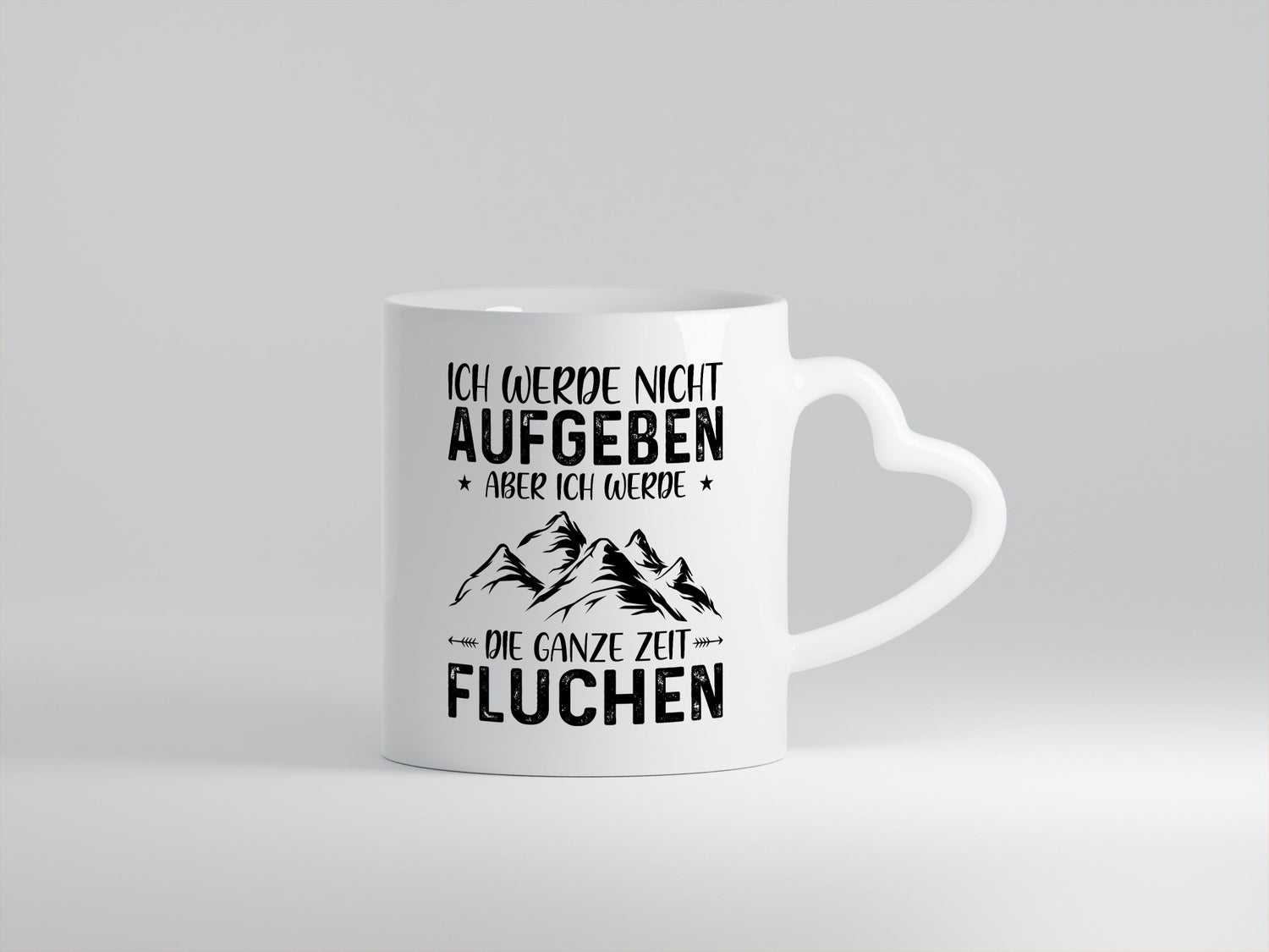 Nicht aufgeben, fluchen | Berge Sternen| Pfeile Geschenk Humor Geschenkidee