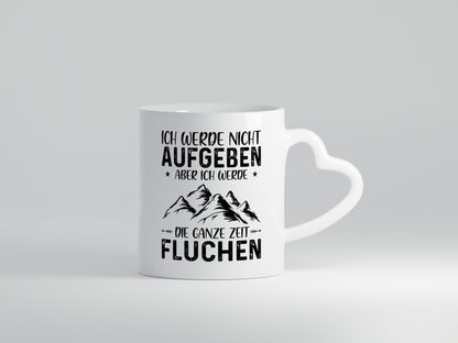 Nicht aufgeben, fluchen | Berge Sternen| Pfeile Geschenk Humor Geschenkidee