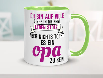 Opa Tasse | Stolzer Großvater Vatertag Enkelkinder Geschenk Familie