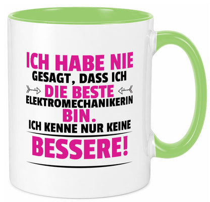 Die Beste Elektromechanikerin | Mechanikerin lustiger Spruch Geschenk Humor Tasse