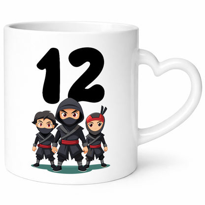 12. Geburtstag | 12 Jahre Ninja lustiger Spruch Geschenk Geschenkidee Tasse
