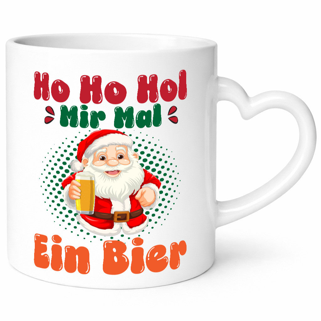 Ho mir mal ein Bier | Ugly Christmas Trinken v2 Geschenkidee Humor Tasse