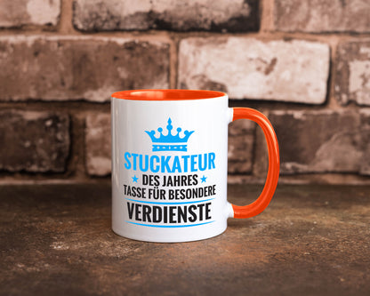 Besonderer Verdienst: Stuckateur | Innenausbau Beruf lustiger Spruch Geschenk