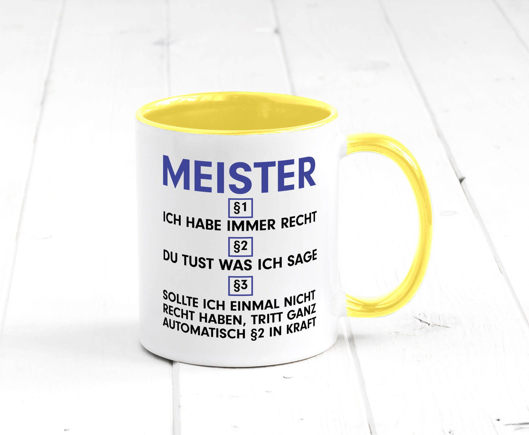 Ich habe immer Recht Meister | Meisterbrief v2 Geschenk Humor Geschenkidee