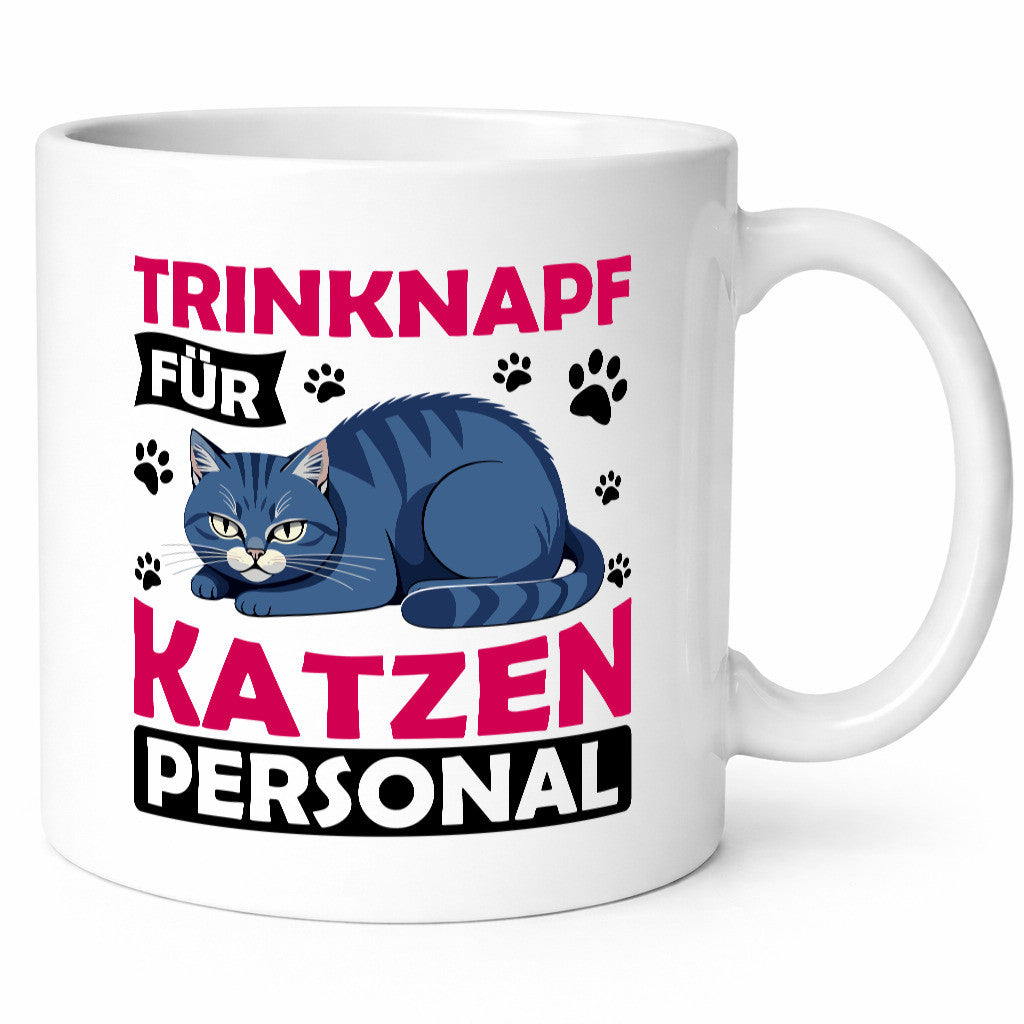 Katzen Personal | Katzenbesitzer Tasse Katze Humor vl10 lustig Tierliebhaber