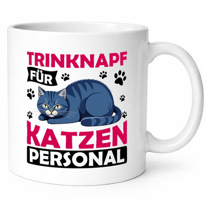 Katzen Personal | Katzenbesitzer Tasse Katze Humor vl10 lustig Tierliebhaber