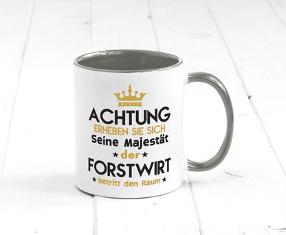 Seine Majestät Forstwirt | Waldarbeiter Humor Arbeit Kollegen Büro Geschenkidee Tasse