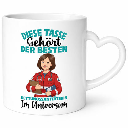 Im Universum: Rettungssanitäterin | Sanitäter lustiger Spruch Geschenk Humor