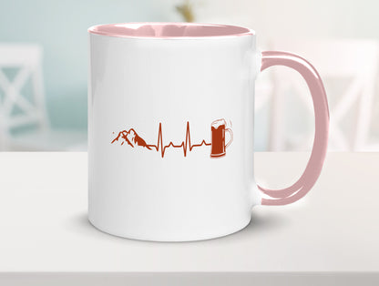 Berge und Bier | Wandern Wanderer Biertrinken Geschenkidee Humor Tasse