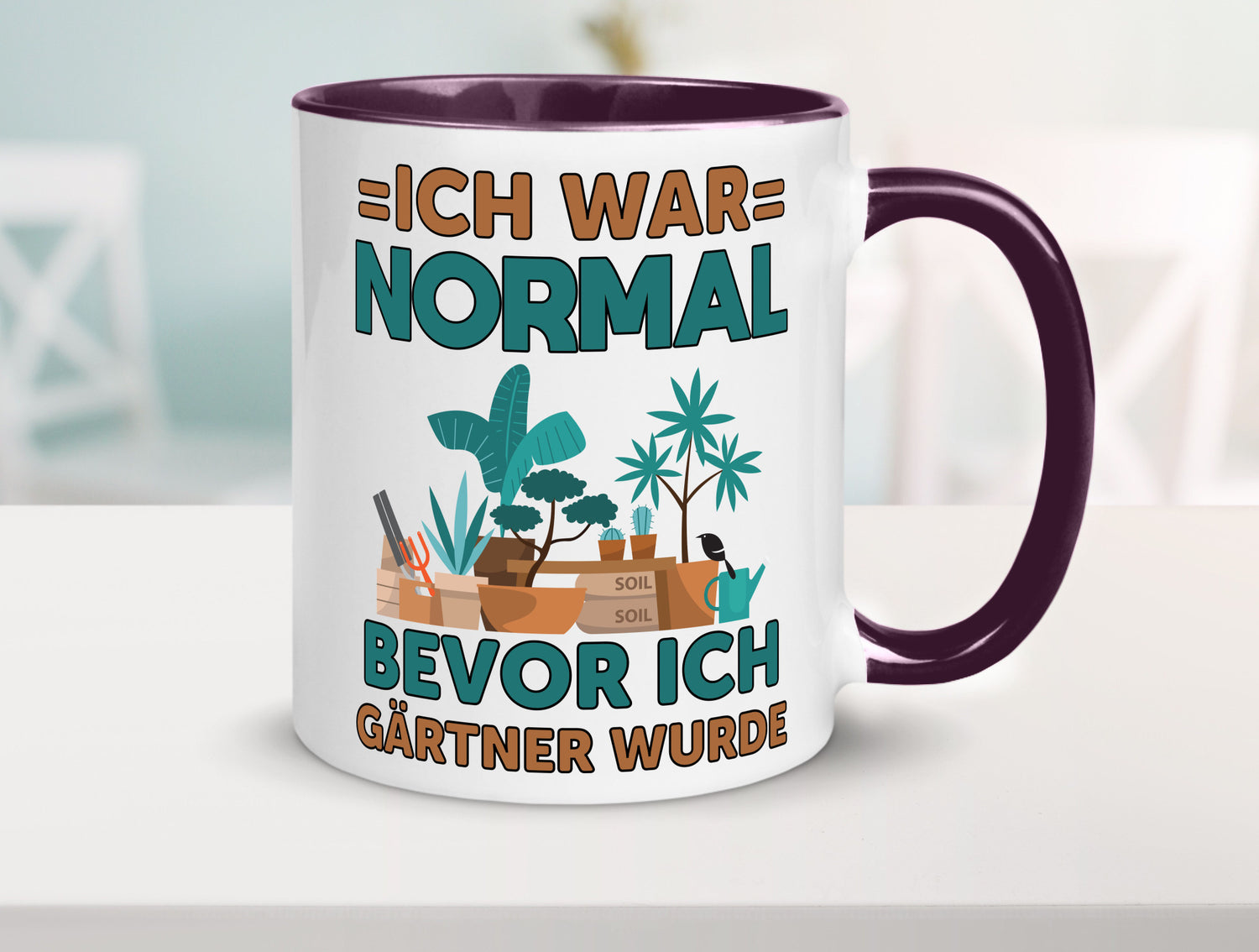 Ich war normal bevor Gärtner wurde | Garten lustiger Spruch Geschenk Humor