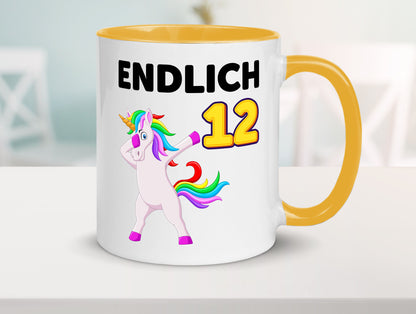 12. Geburtstag | endlich 12 Jahre Einhorn Mädchen lustig Geschenkidee Geschenk
