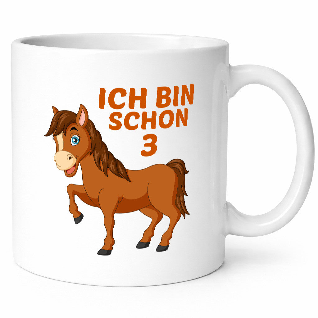 3. Geburtstag | Ich bin schon 3 Pferde Pony lustiger Spruch Geschenk