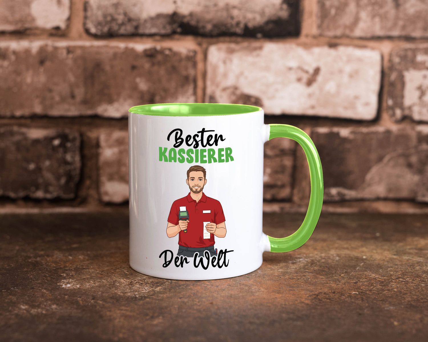 Bester Kassierer v2 Geschenkidee Humor Tasse