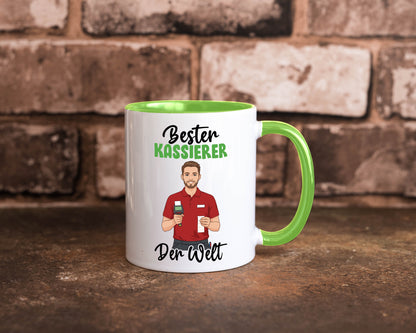 Bester Kassierer v2 Geschenkidee Humor Tasse