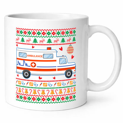 Krankenwagen | Ugly Christmas Emergency lustig Humor Geschenkidee Geschenk Tasse