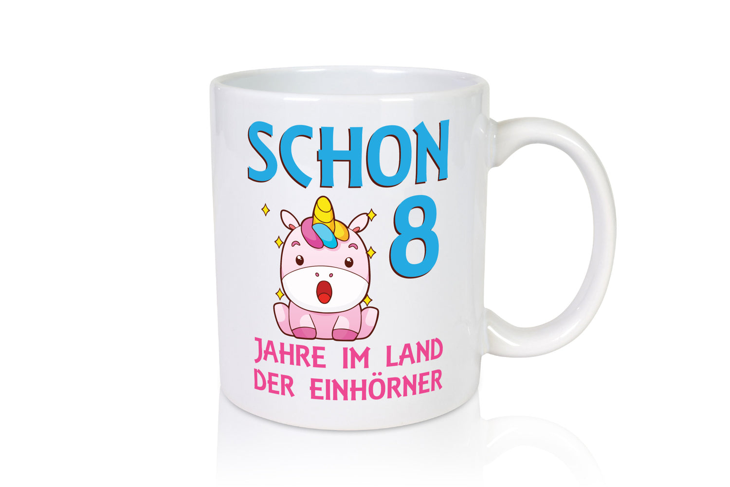 Schon 8 Jahre im Land der Einhörner | Einhorn lustig Humor Geschenkidee