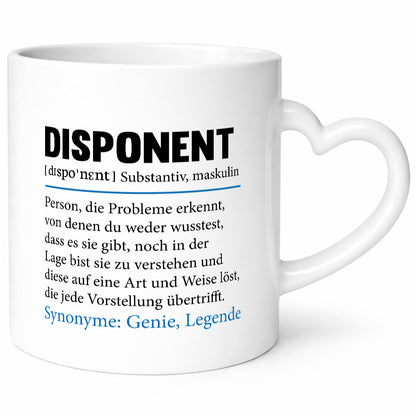 Disponent Humor | Beruf Spruch Zuteiler lustig Arbeit Kollegen Büro Geschenk