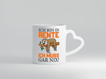 Ich bin in Rente lustig Humor Geschenkidee Geschenk Tasse