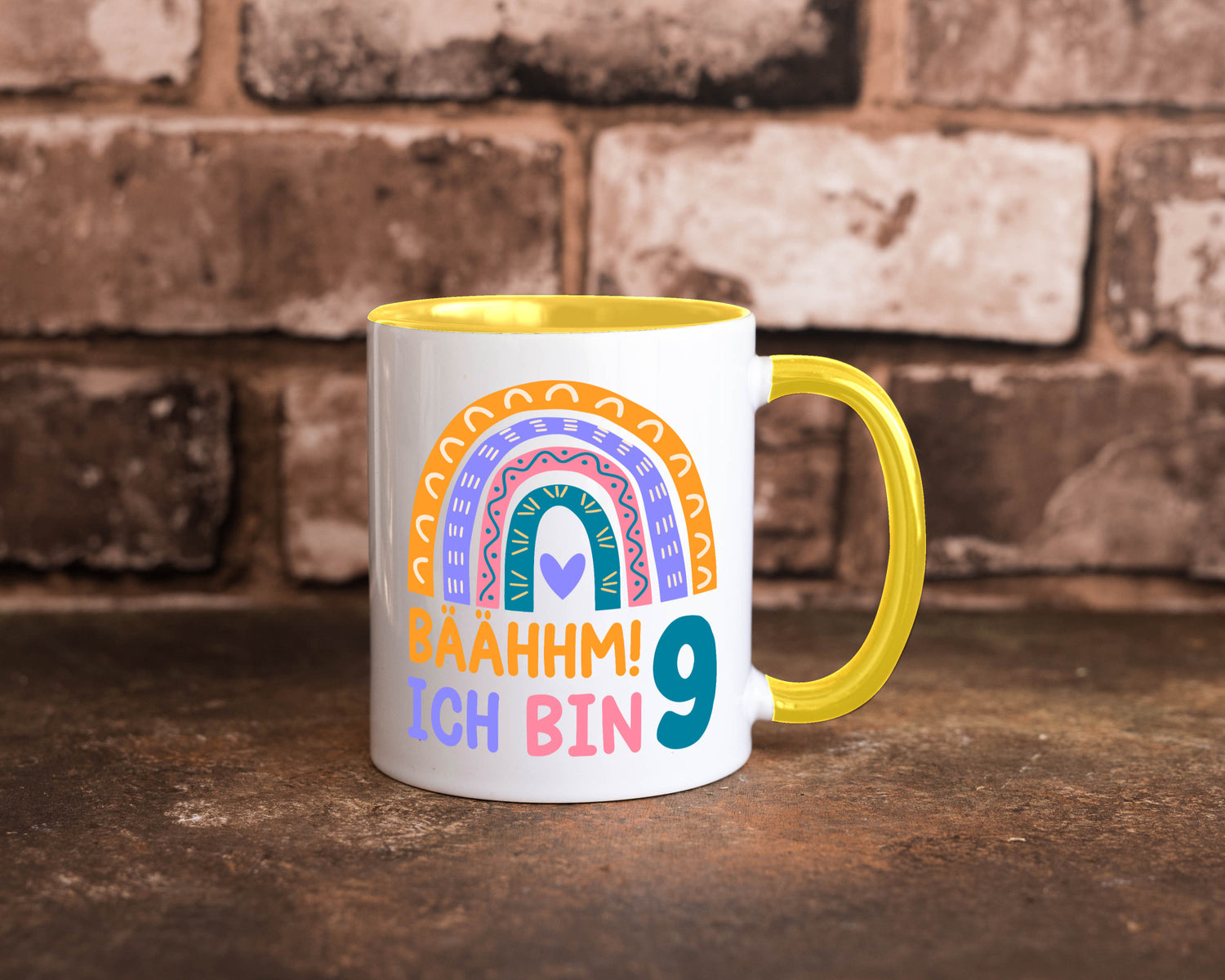 9. Geburtstag | 9 Jahre Regenbogen Bääm Mädchen Geschenk Geschenkidee lustiger