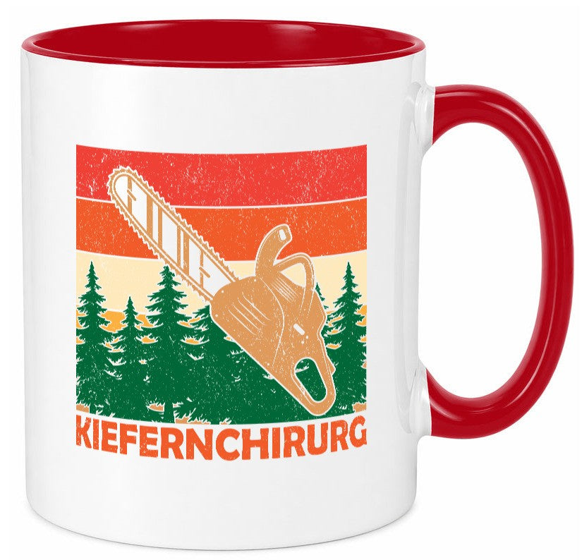 Kiefernchirurg | Kettensäge Waldarbeiter Holz Geschenk Arbeit Kollegen Büro Tasse