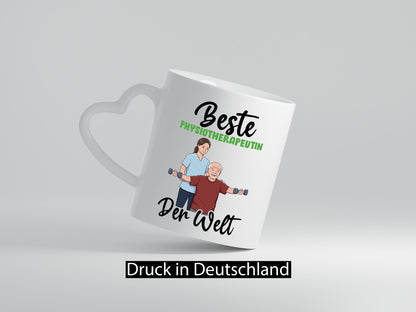 Beste Physiotherapeutin v3 lustig Humor Geschenkidee Geschenk Tasse