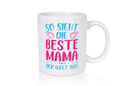 Beste Mama der Welt | Herzchen Geschenk Familie Geschenkidee lustiger Spruch