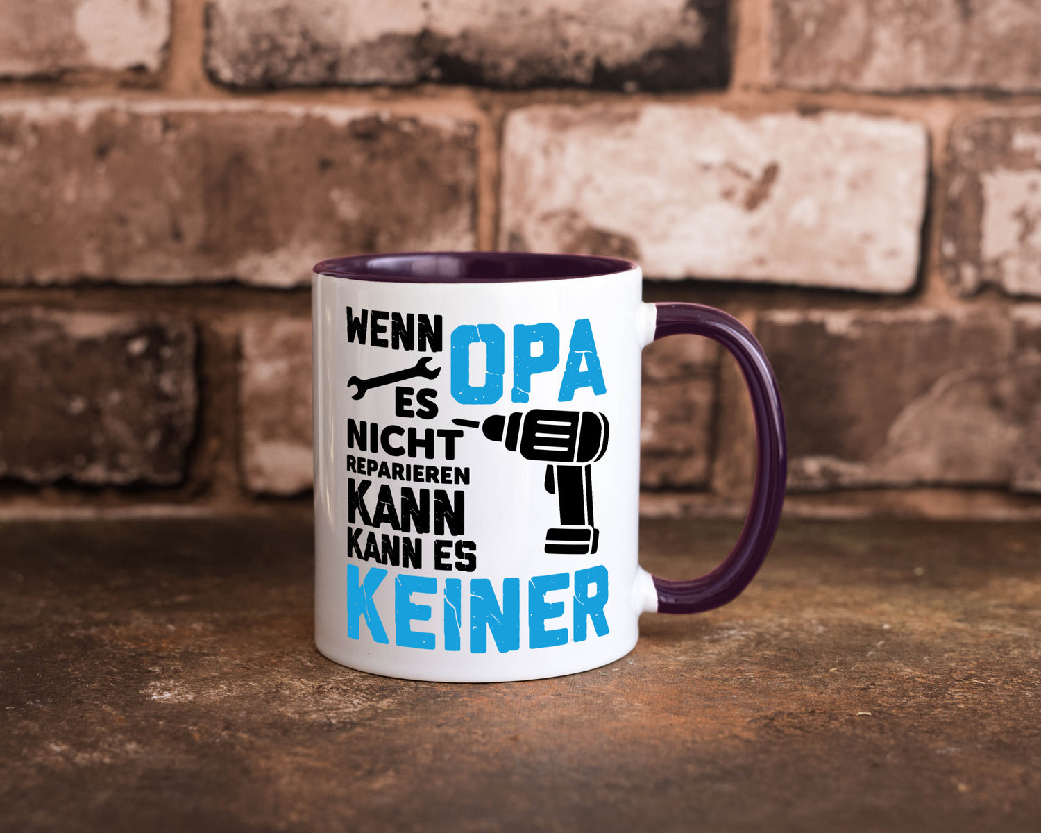 Wenn opa es nicht Reparieren kann | für alles Geschenkidee Familie Humor Tasse