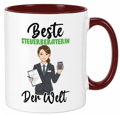 Beste Steuerberaterin | Steuer Beratung v2 Geschenkidee Humor Tasse