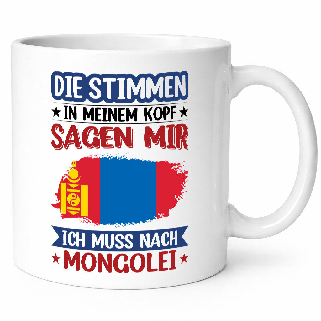 Mongolei | Urlaub Stimmen in meinem Kopf Traumland Geschenk Humor Geschenkidee