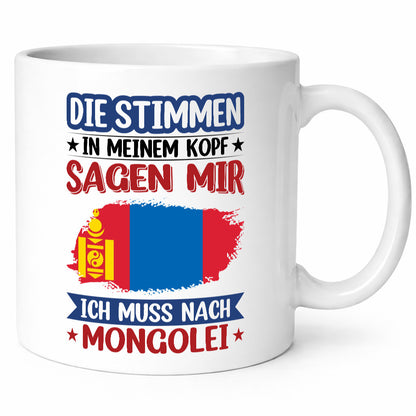 Mongolei | Urlaub Stimmen in meinem Kopf Traumland Geschenk Humor Geschenkidee